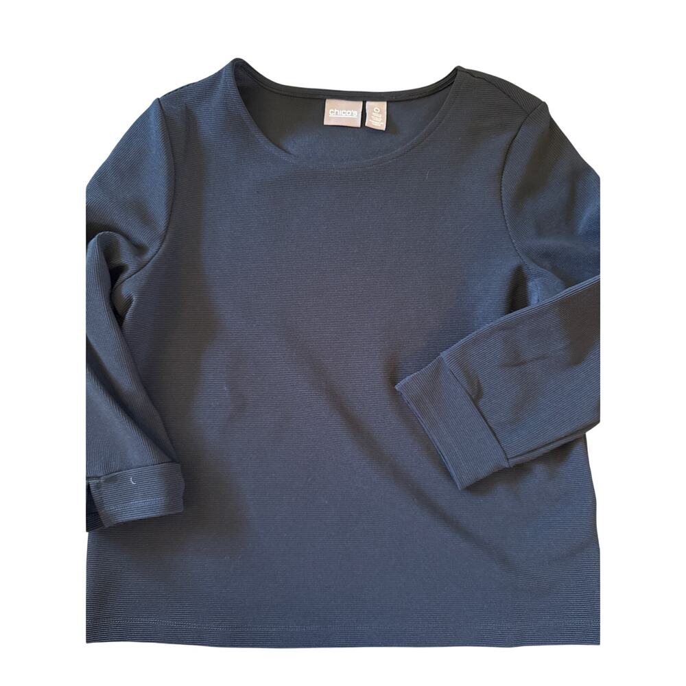 CHICOS BLACK TOP - size Small 4/6